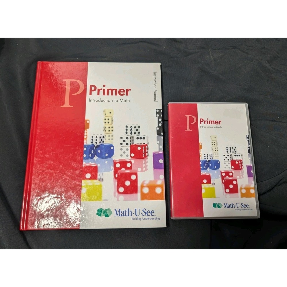 Math-U-See Primer Introduction to Math Instruction Manual & DVD Set Homeschool